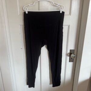 Syvendel black hemp yarn leggings size xxl.